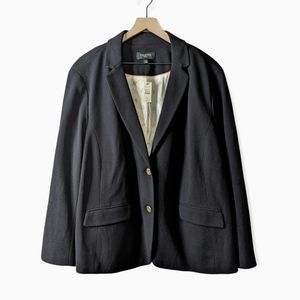 NWT Talbots Seasonless 2-button Black Blazer Jacket